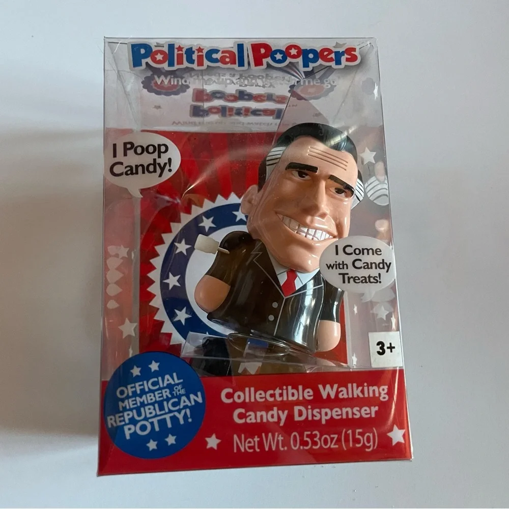 Collectible Barack Obama & Mitt Romney Pooping candy dispensers